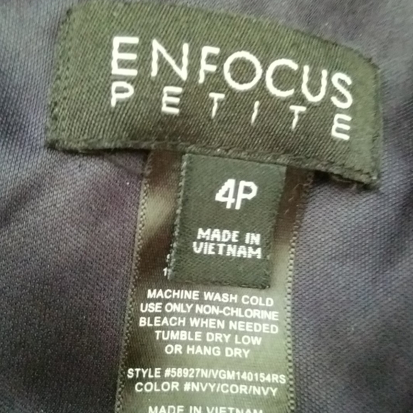 Enfocus Navy Summer Sleeveless Dress - Picture 4 of 6